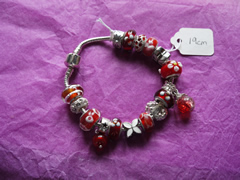Silver 19cm Red